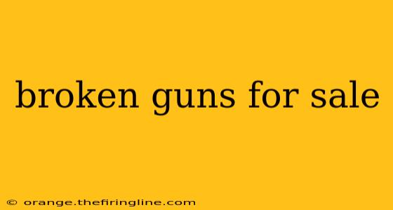 broken guns for sale