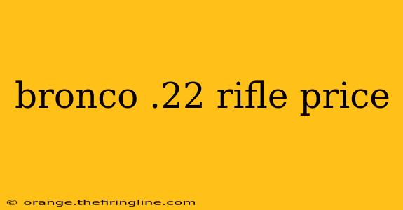 bronco .22 rifle price