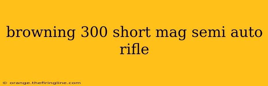 browning 300 short mag semi auto rifle