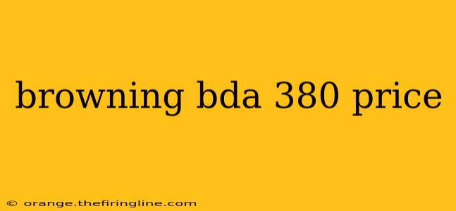 browning bda 380 price