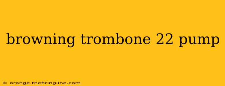 browning trombone 22 pump