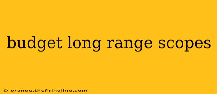 budget long range scopes