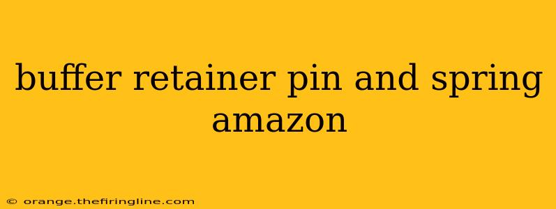 buffer retainer pin and spring amazon