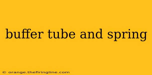 buffer tube and spring