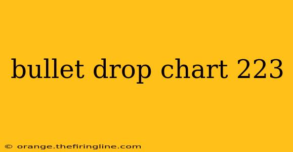 bullet drop chart 223