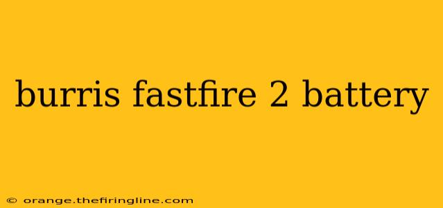 burris fastfire 2 battery