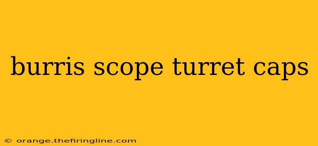 burris scope turret caps