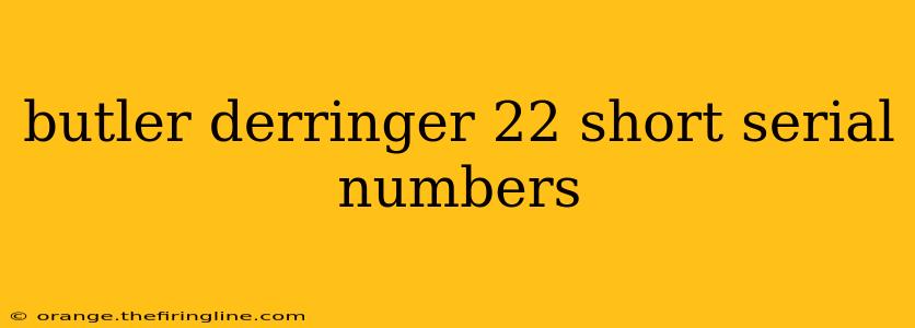 butler derringer 22 short serial numbers