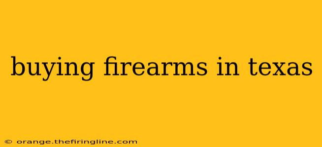 buying firearms in texas