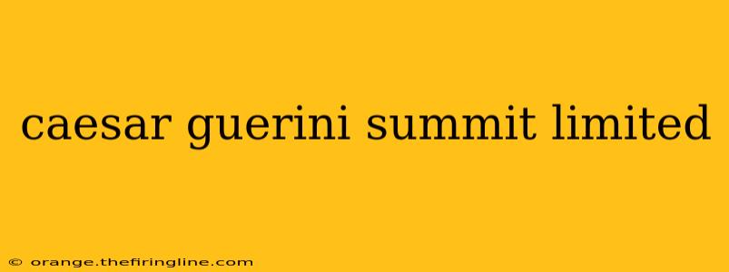 caesar guerini summit limited