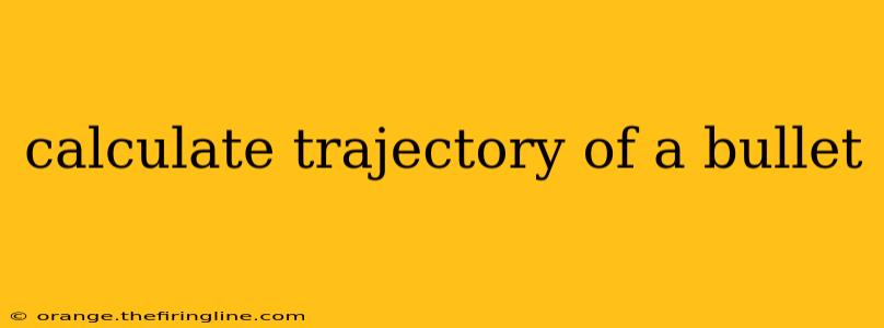 calculate trajectory of a bullet