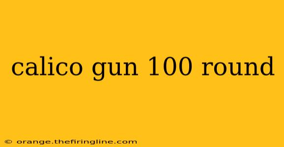 calico gun 100 round