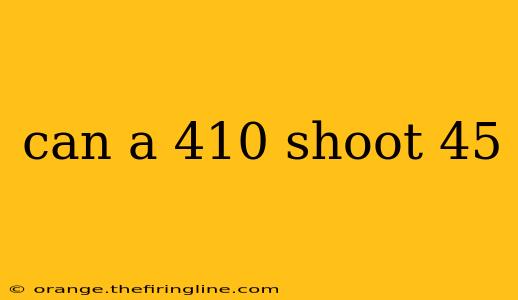 can a 410 shoot 45