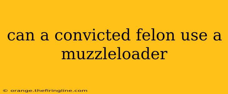 can a convicted felon use a muzzleloader