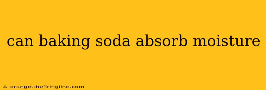 can baking soda absorb moisture