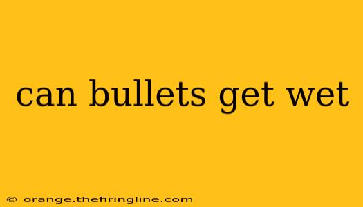 can bullets get wet