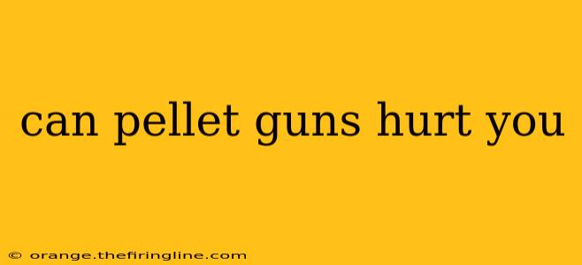 can pellet guns hurt you