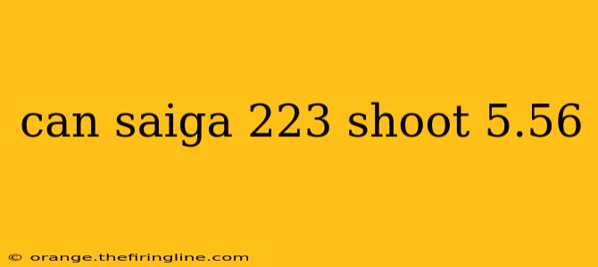 can saiga 223 shoot 5.56