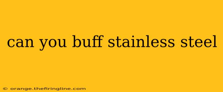 can you buff stainless steel