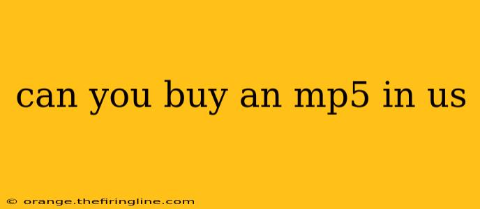 can you buy an mp5 in us