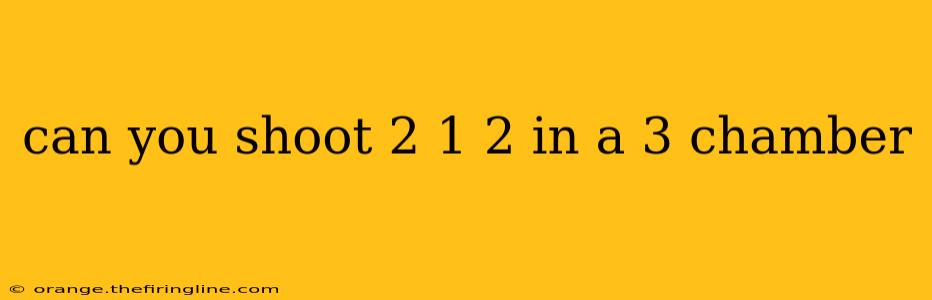 can you shoot 2 1 2 in a 3 chamber