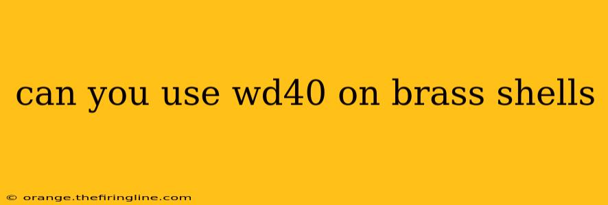 can you use wd40 on brass shells