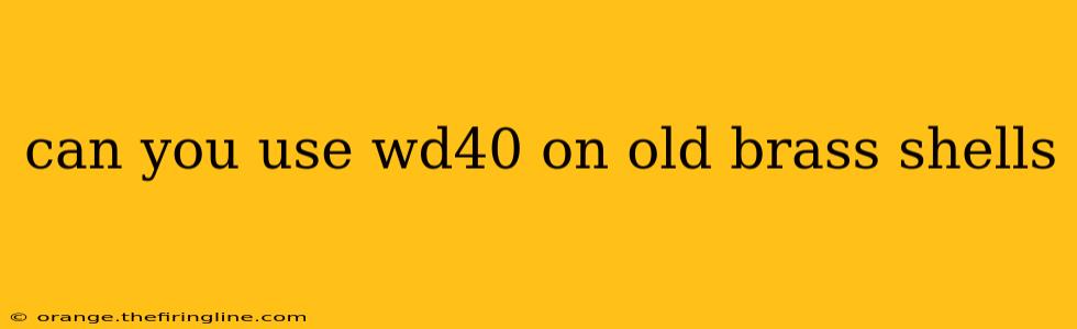 can you use wd40 on old brass shells