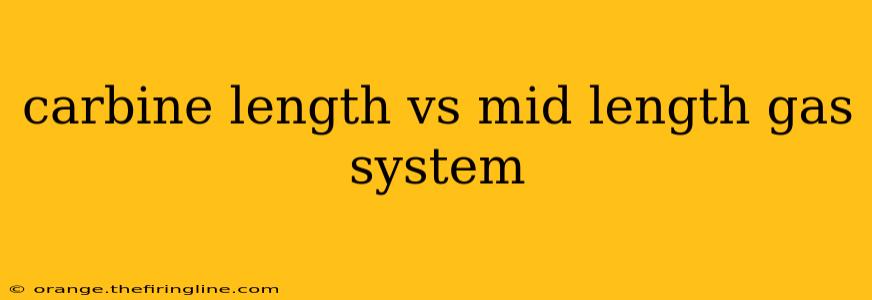 carbine length vs mid length gas system