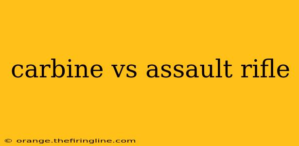 carbine vs assault rifle