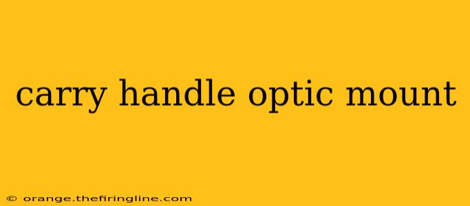 carry handle optic mount