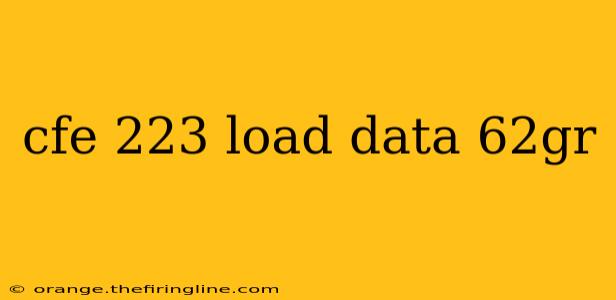 cfe 223 load data 62gr