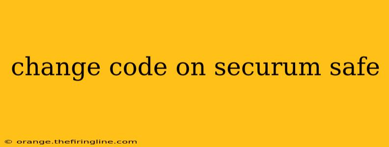 change code on securum safe