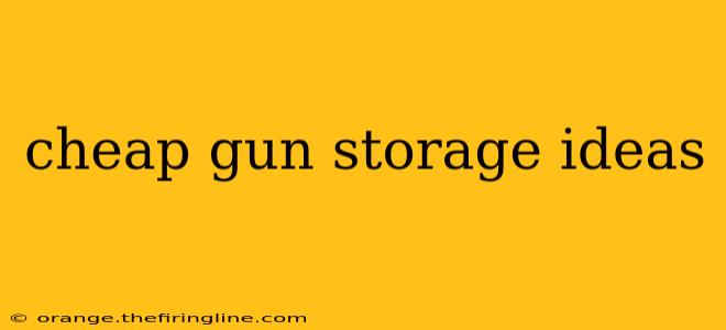 cheap gun storage ideas