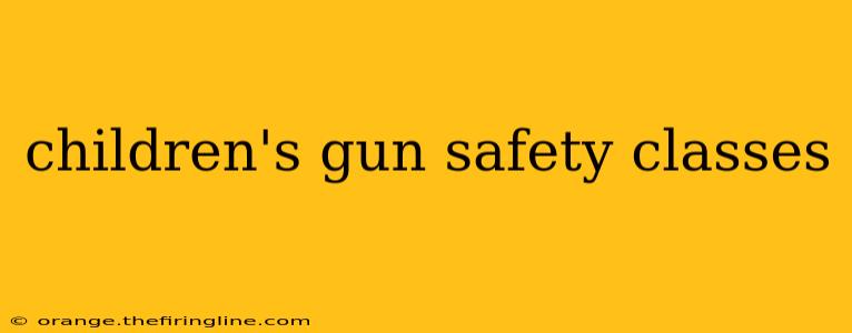 children's gun safety classes