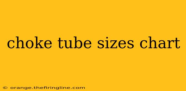 choke tube sizes chart