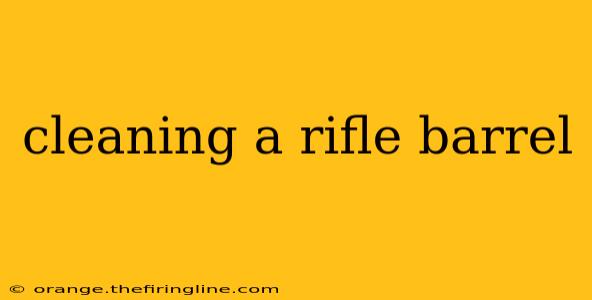 cleaning a rifle barrel