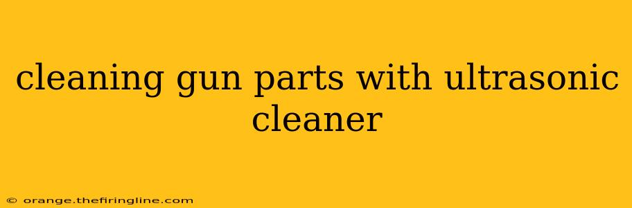 cleaning gun parts with ultrasonic cleaner