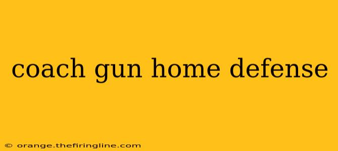 coach gun home defense