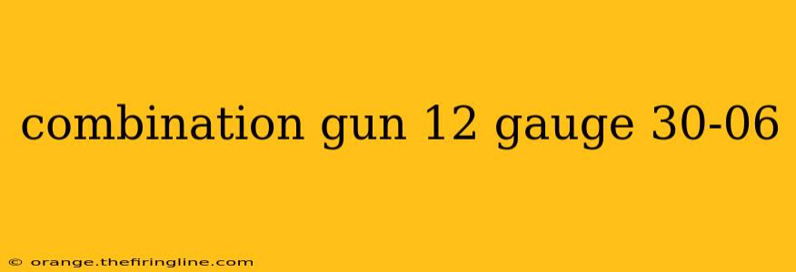 combination gun 12 gauge 30-06