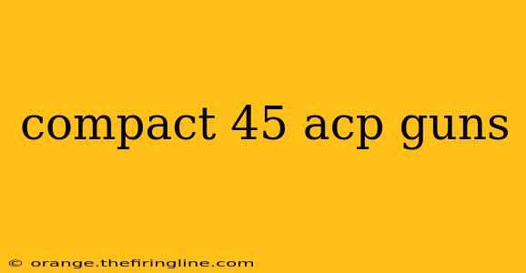 compact 45 acp guns