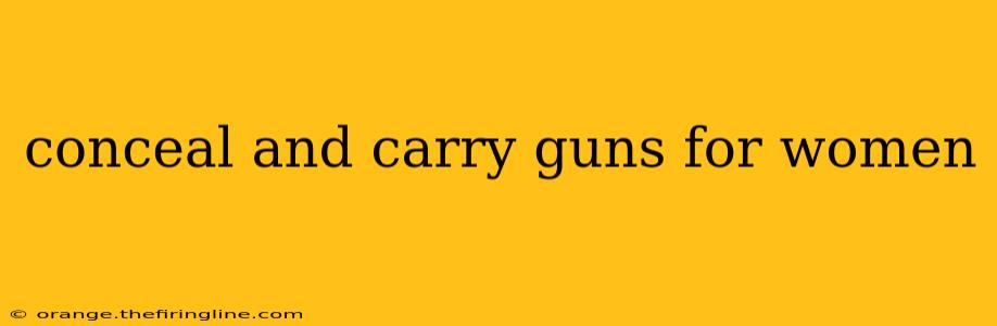 conceal and carry guns for women