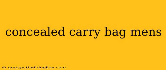 concealed carry bag mens