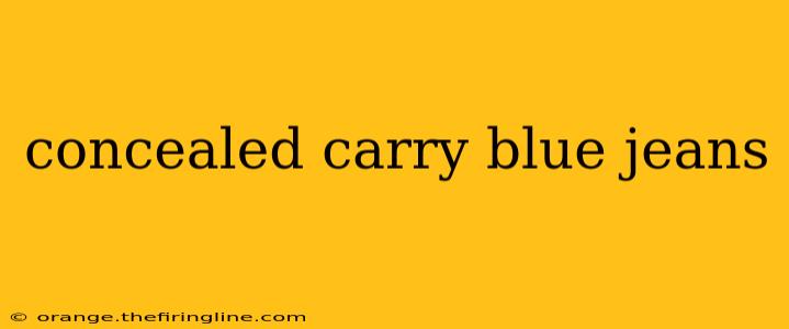 concealed carry blue jeans