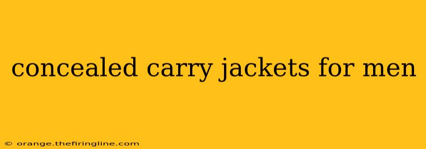 concealed carry jackets for men