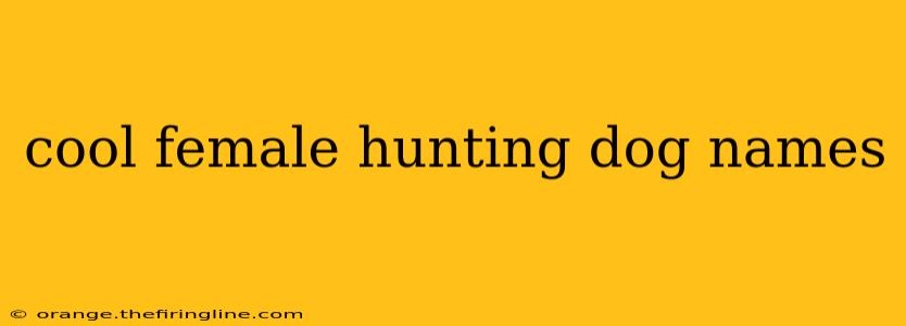 cool female hunting dog names