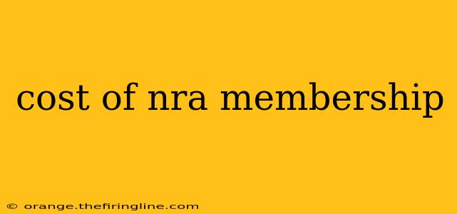 cost of nra membership