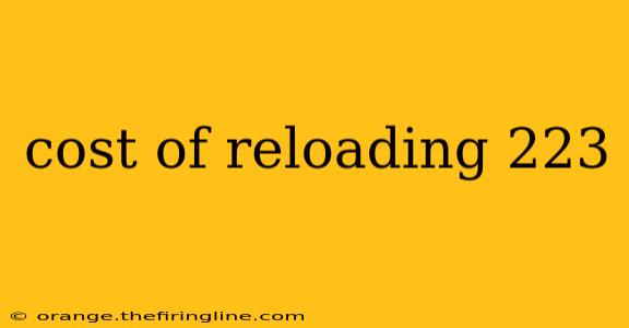 cost of reloading 223