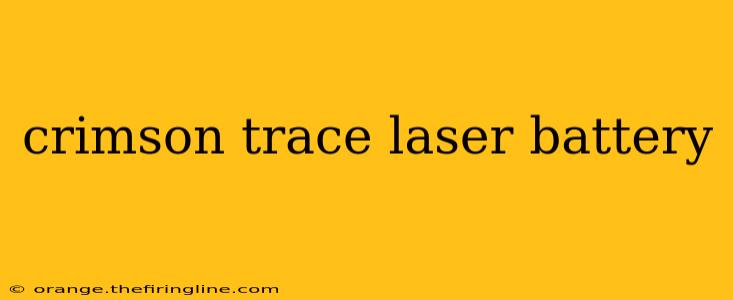 crimson trace laser battery