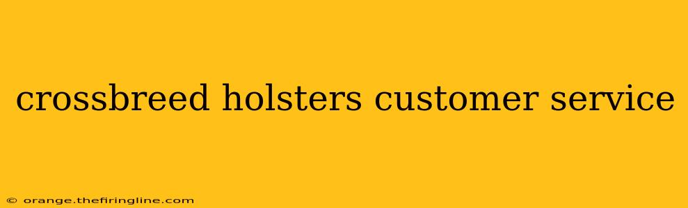 crossbreed holsters customer service