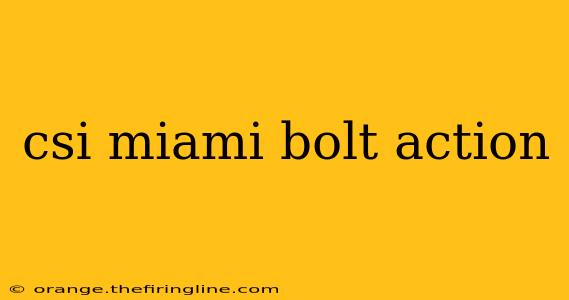 csi miami bolt action